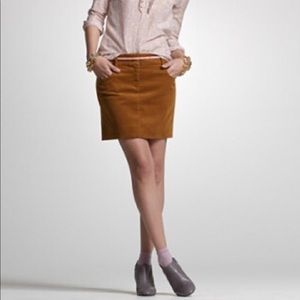 J. Crew grey corduroy mini skirt